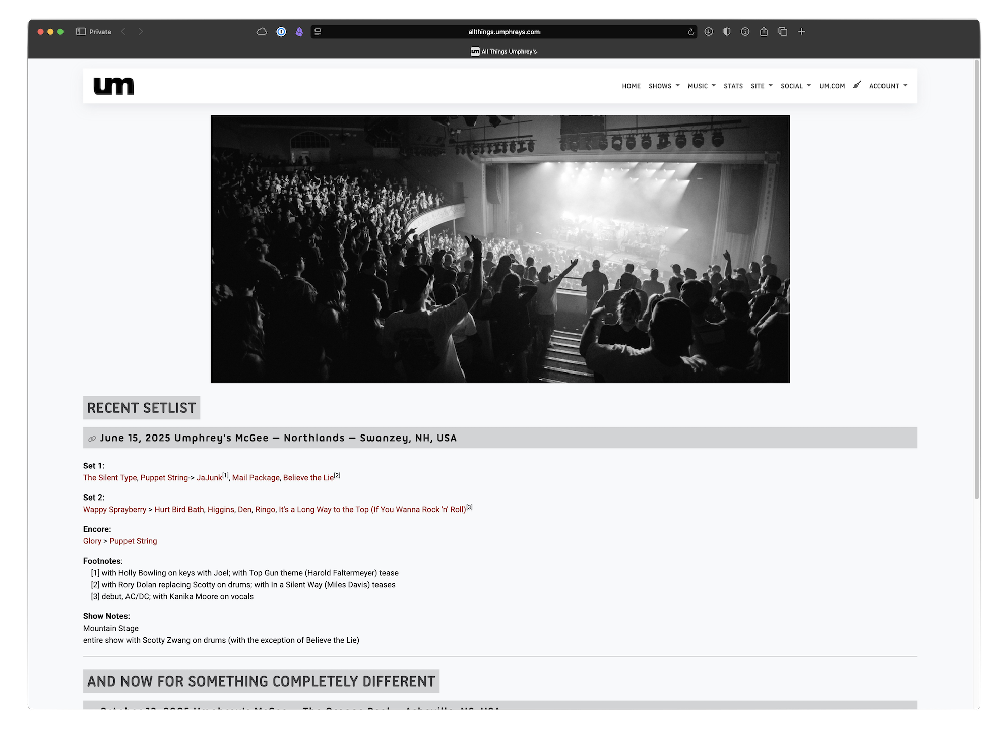 All Things Umphreys